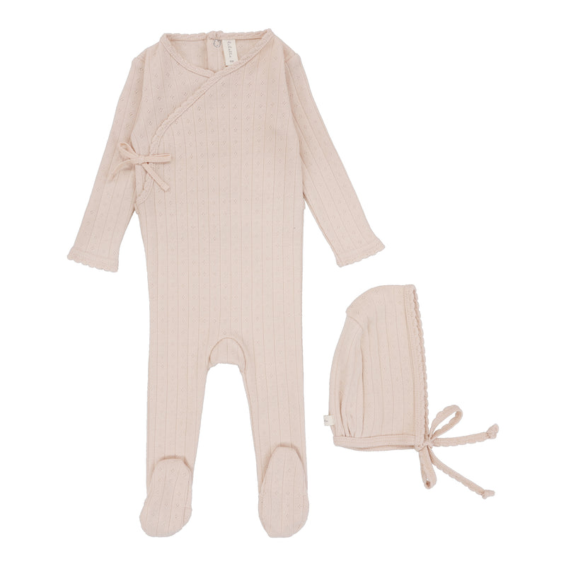 LILETTE FINE POINTELLE FOOTIE + BONNET