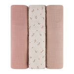 ELYS & CO COTTON MUSLIN SWADDLE BLANKET 3PK