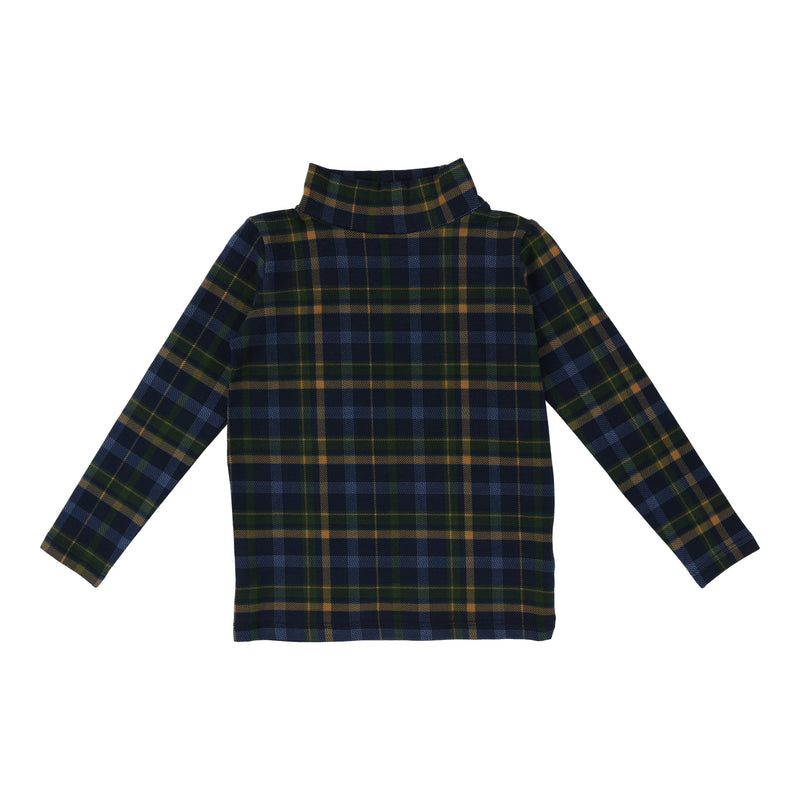 ANALOGIE PLAID MOCKNECK