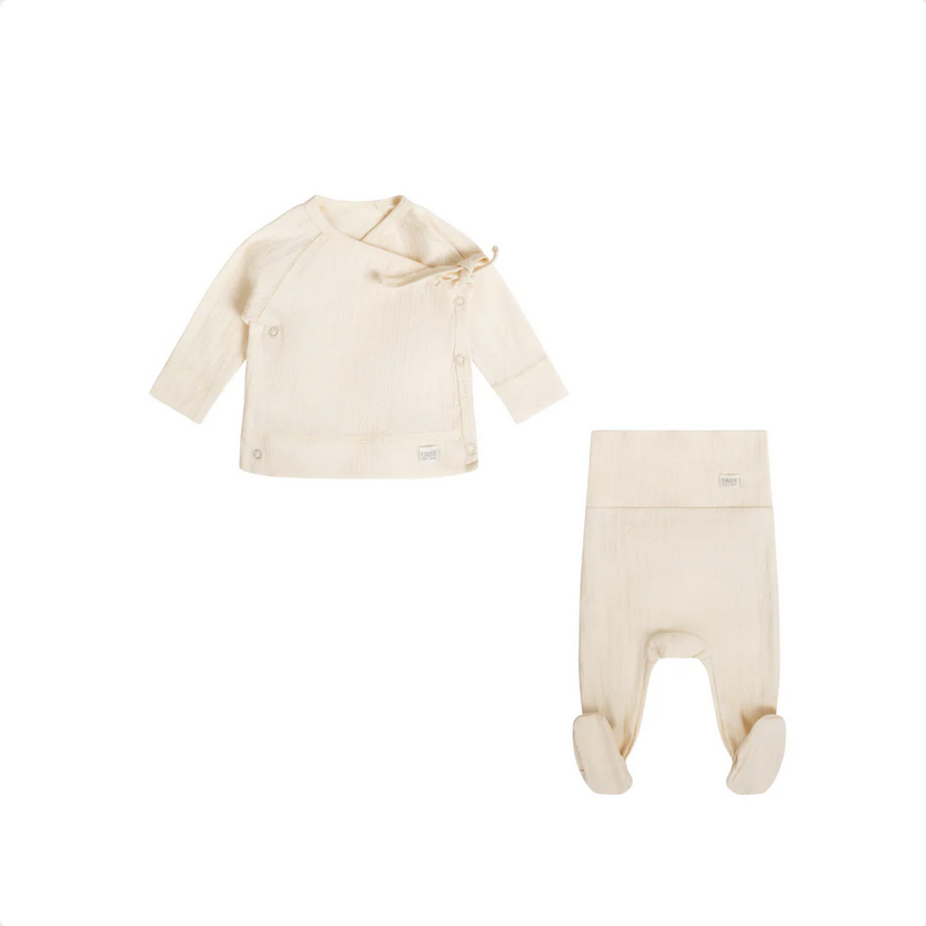 11 DAISY POINTELLE KIMONO 2PC SET