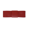 EL BANDEAU EMBOSSED LEATHER WIDE BOW BAR CLIP