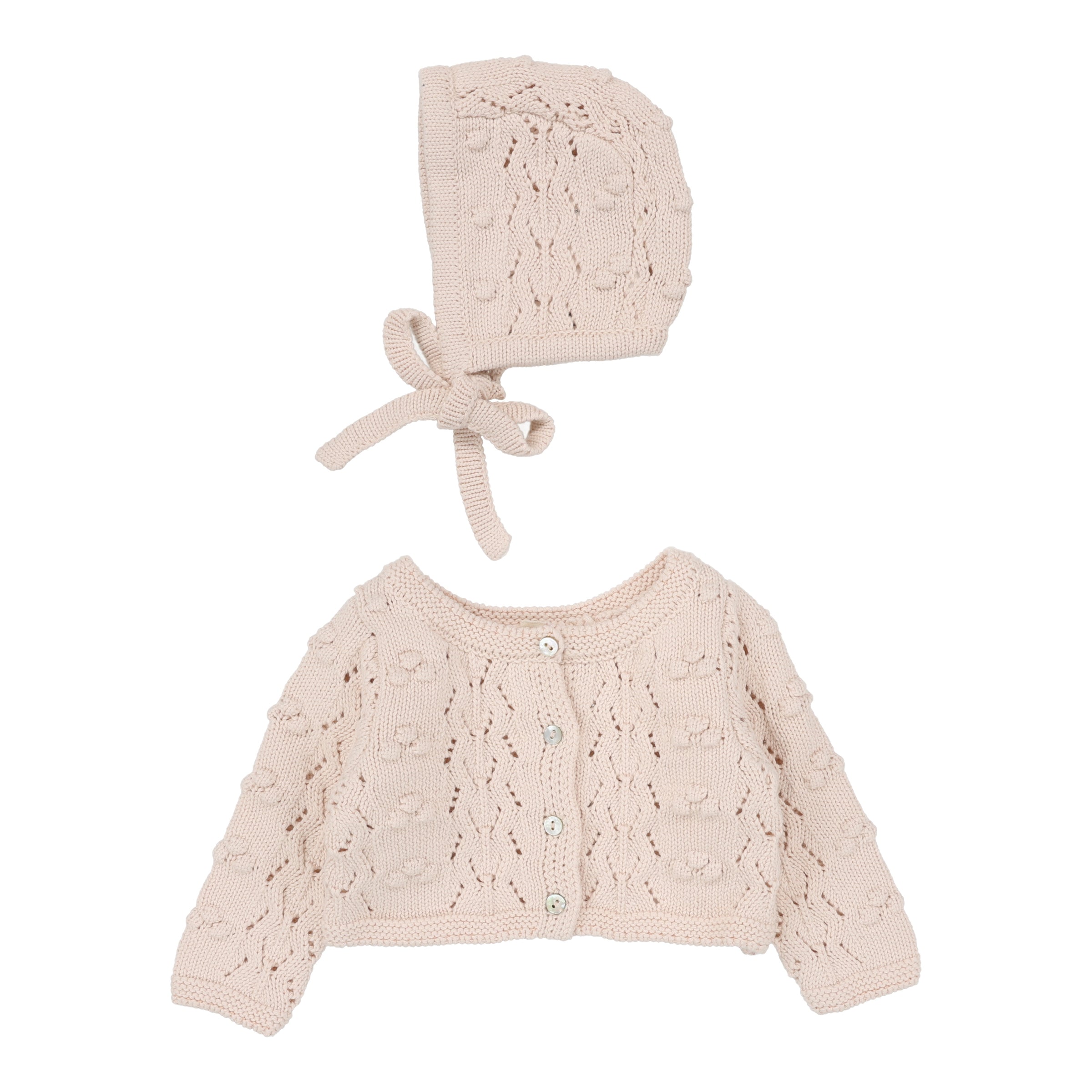 LILETTE POPCORN WEAVE CARDIGAN 2PC SET
