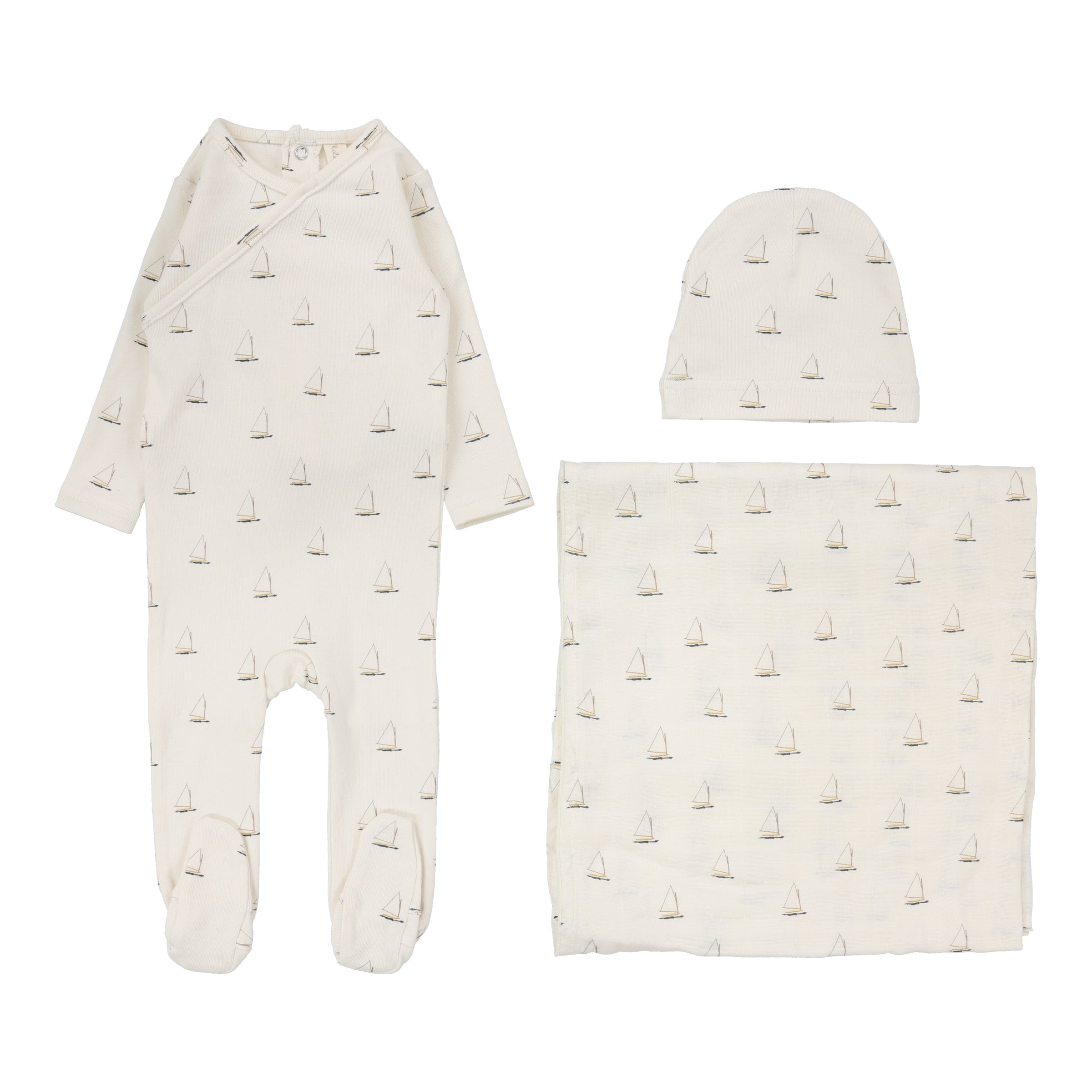 LILETTE NAUTICAL FOOTIE 3PC SET