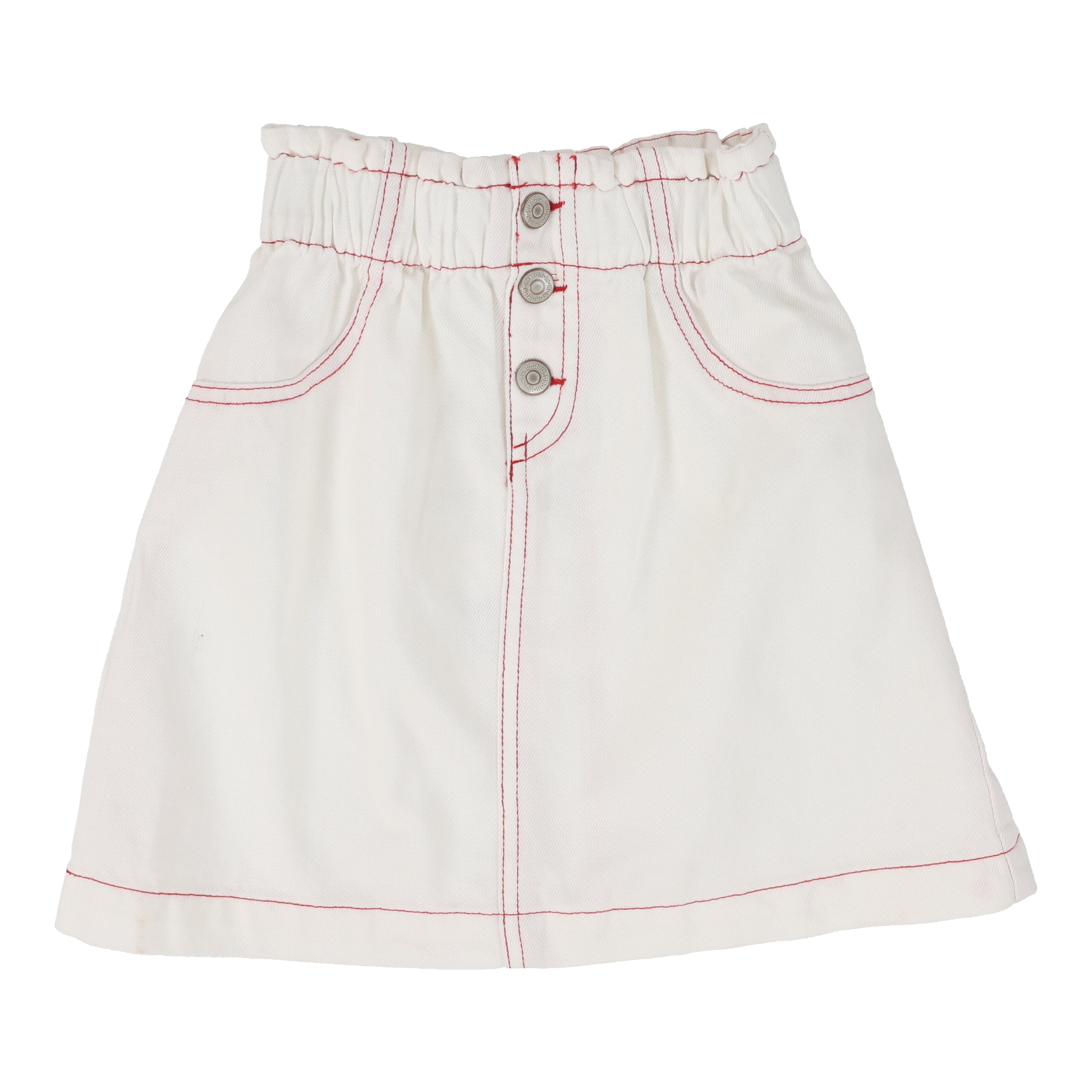 ANALOGIE RED STITCH SKIRT