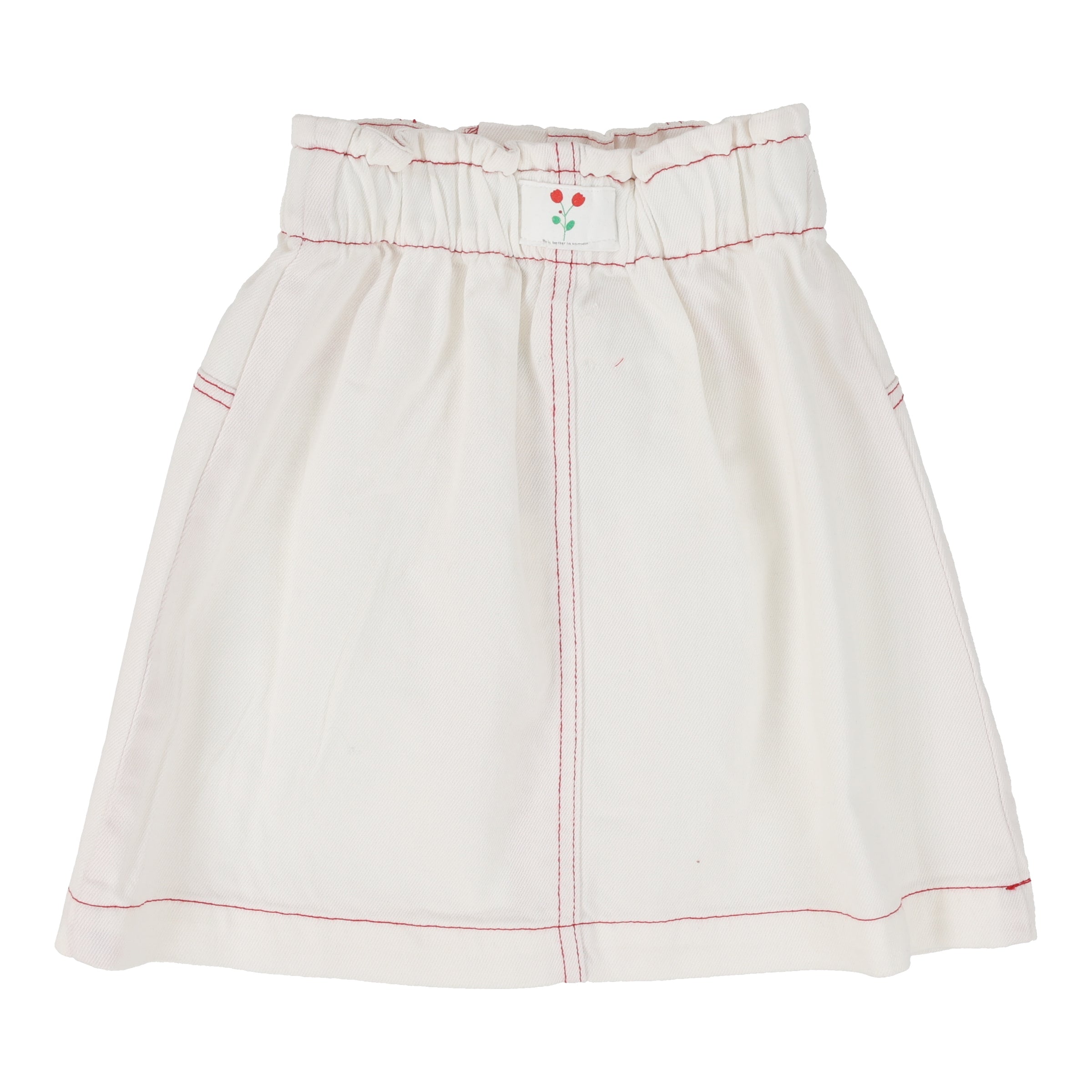 ANALOGIE RED STITCH SKIRT