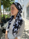 SCARF BAR CLASSIC PRETIED HEAD SCARF W VELVET GRIP