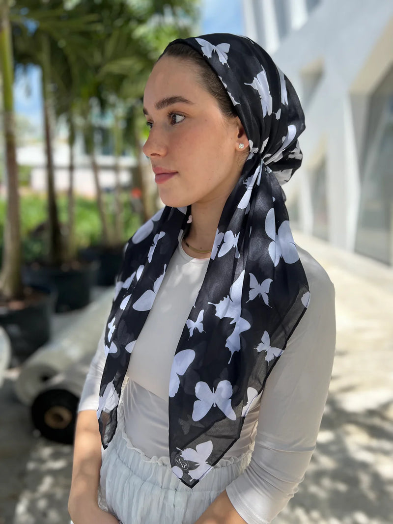 SCARF BAR CLASSIC PRETIED HEAD SCARF W VELVET GRIP