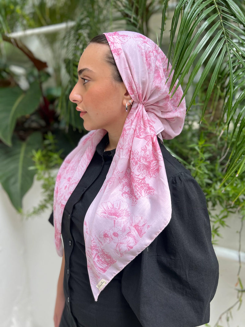 SCARF BAR CLASSIC PRETIED HEAD SCARF W VELVET GRIP