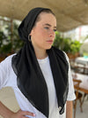 SCARF BAR CLASSIC PRETIED SCALLOP (W/ VELVET GRIP)