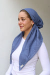 SCARF BAR CLASSIC PRETIED SCALLOP (W/ VELVET GRIP)