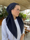 SCARF BAR CLASSIC PRETIED SCALLOP (W/ VELVET GRIP)