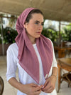 SCARF BAR CLASSIC PRETIED SCALLOP (W/ VELVET GRIP)