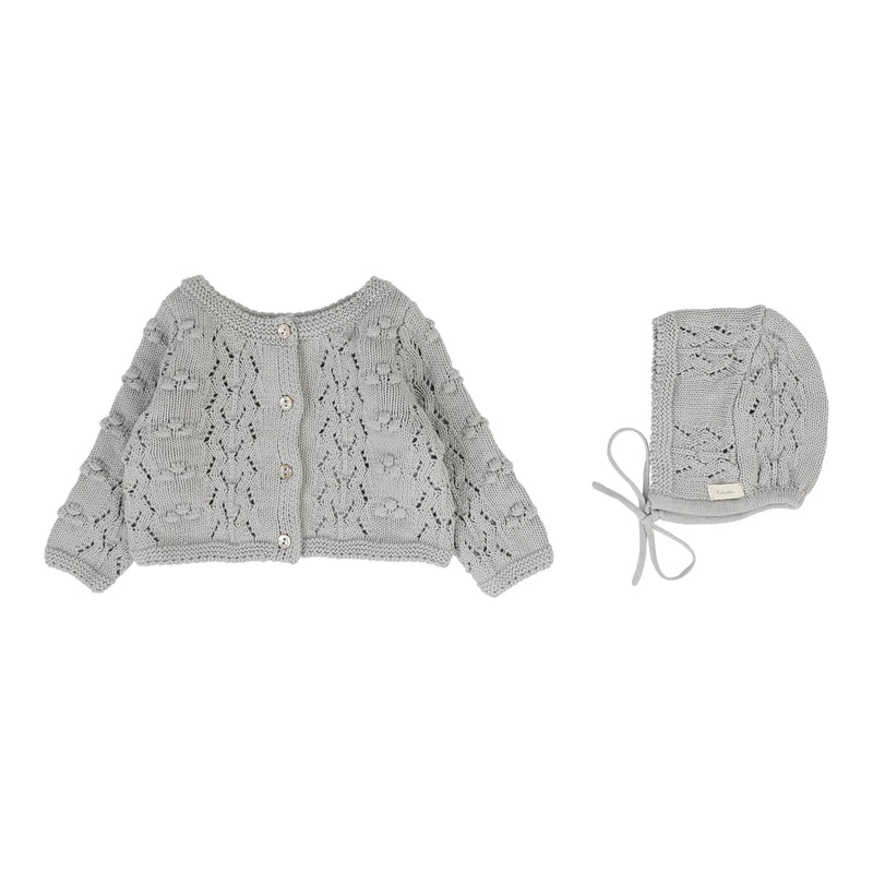 LILETTE POPCORN WEAVE CARDIGAN 2PC SET