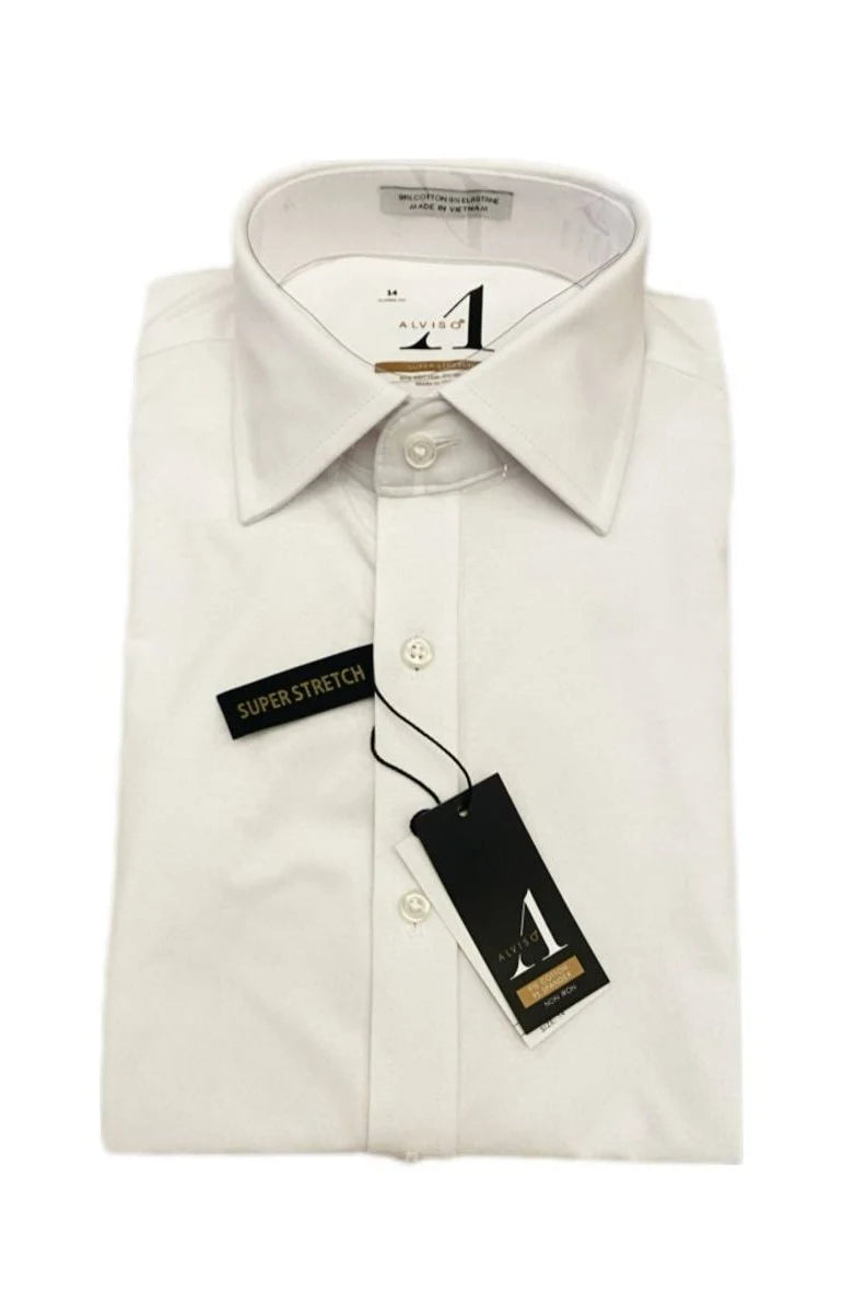 1NS54BOSS ALVISO SLIM SUPER STRETCH SHORT SLEEVE SHIRT