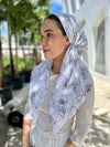 SCARF BAR CLASSIC PRETIED HEAD SCARF W VELVET GRIP