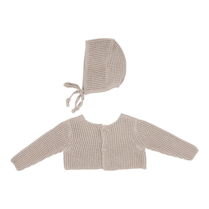 LILETTE CKS CHUNKY KNIT SHRUG + BONNET