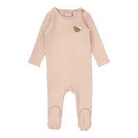 LILETTE BEAR APPLIQUE FOOTIE