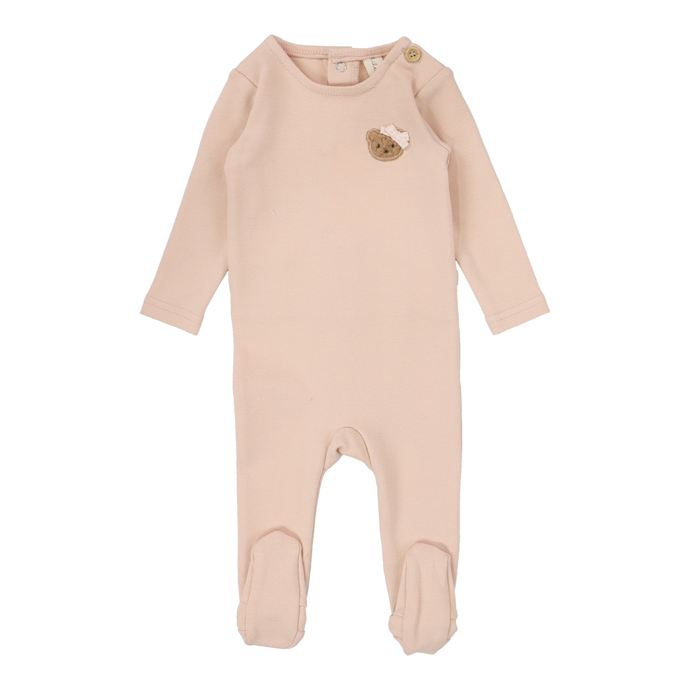 LILETTE BEAR APPLIQUE FOOTIE