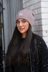 TAL NY SHERPA LOGO CUFF BEANIE