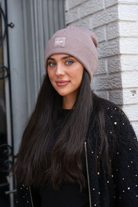 TAL NY SHERPA LOGO CUFF BEANIE