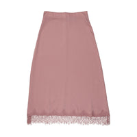 E013/ E014 EMM LACE SLIP SKIRT + KNIT WRAP TOP SET
