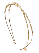 TS-7126 CHERIE DESIGN DOUBLE STONE HEADBAND