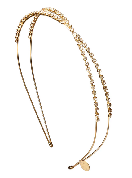 TS-7126 CHERIE DESIGN DOUBLE STONE HEADBAND