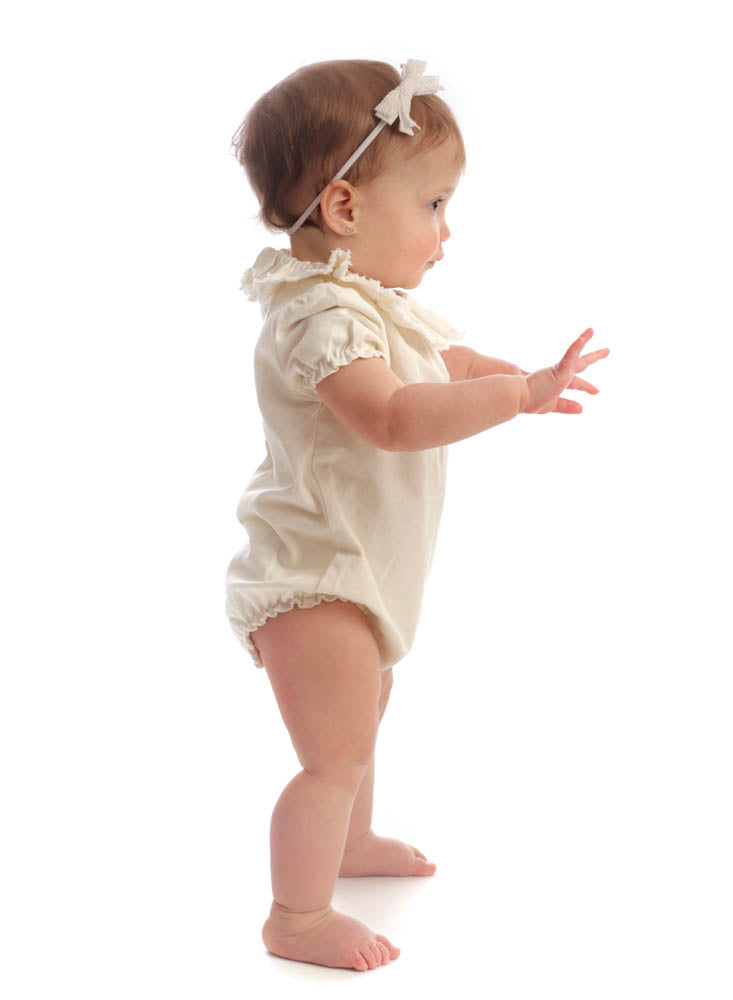 B1353 HEIRLOOMS LACE & TWILL MINI BABY BAND