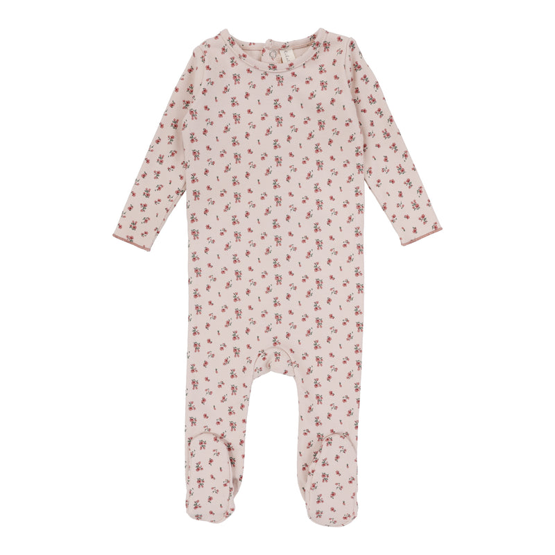 LILETTE VINTAGE FLORAL FOOTIE + BONNET