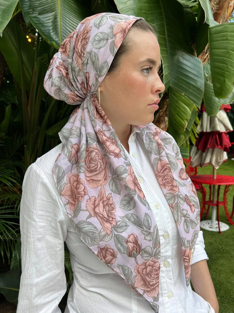 SCARF BAR CLASSIC PRETIED HEAD SCARF W VELVET GRIP