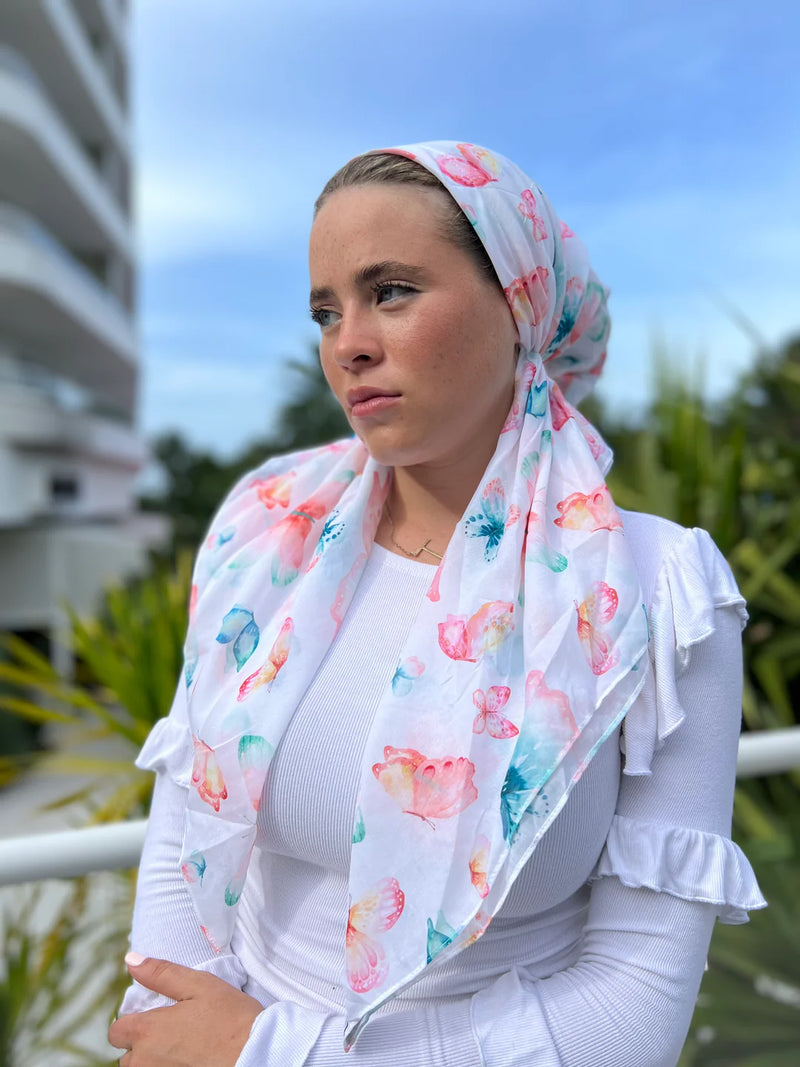 SCARF BAR CLASSIC PRETIED HEAD SCARF W VELVET GRIP
