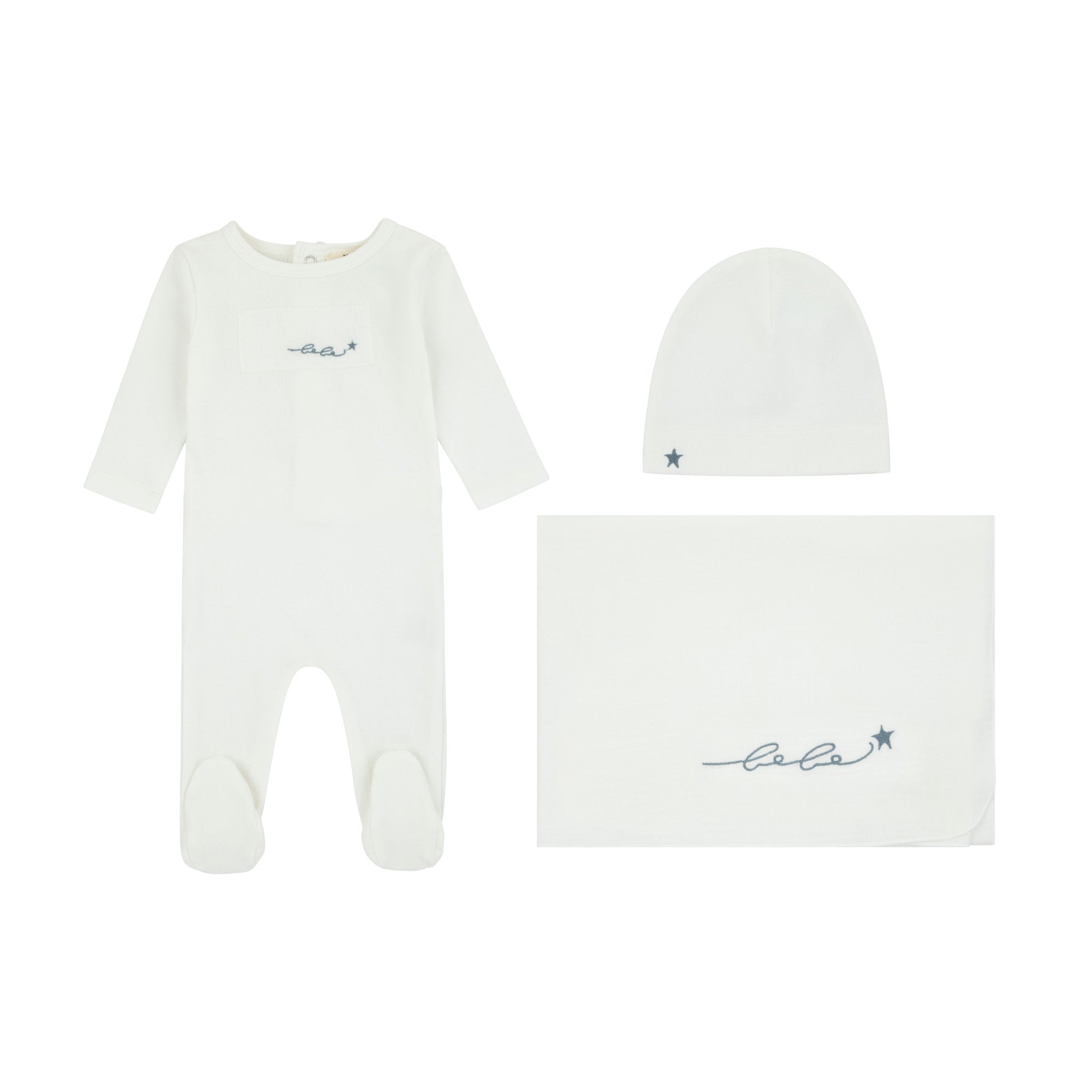 215201 NOGGI MUSLIN PATCH FOOTIE 3PC SET