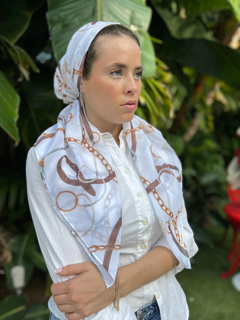 SCARF BAR CLASSIC PRETIED HEAD SCARF W VELVET GRIP