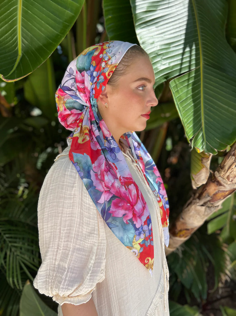 SCARF BAR CLASSIC PRETIED HEAD SCARF W VELVET GRIP