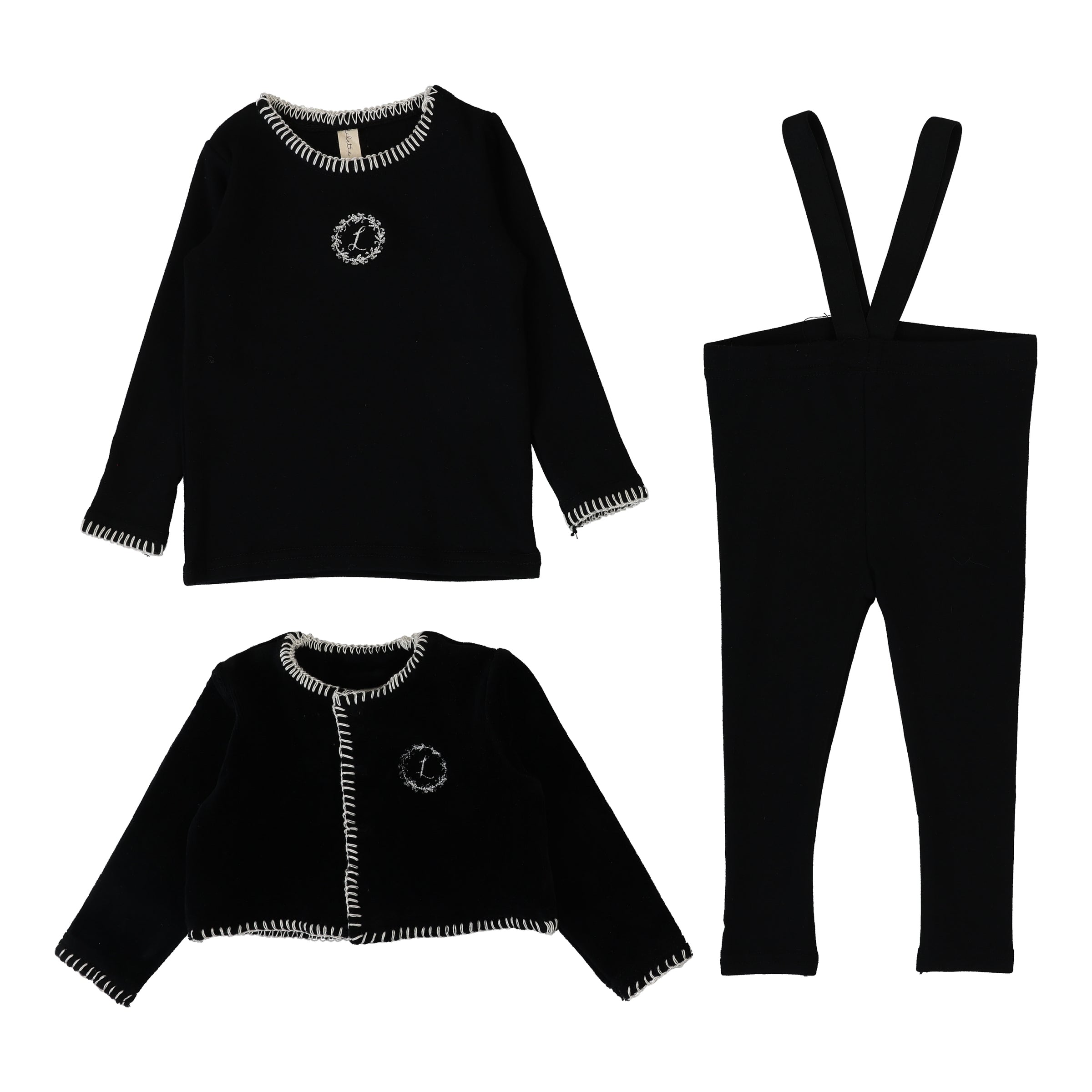 LILETTE VELOUR CARDI LOUNGE 3PC SET