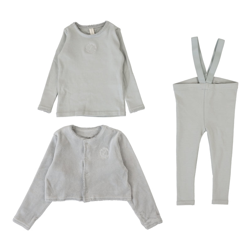 LILETTE VELOUR CARDI LOUNGE 3PC SET