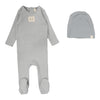 LILETTE POINTELLE EMBLEM FOOTIE + BEANIE
