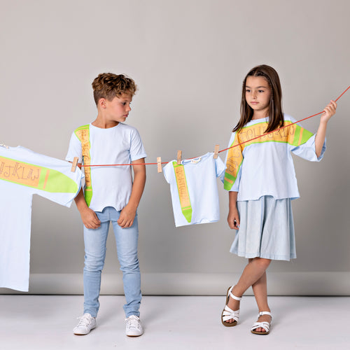 TEELA ABC SWING SLEEVE T SHIRT