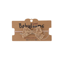 B1255 HEIRLOOMS SPRING LACE SMALL BOW BABY BAND