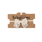 B1255 HEIRLOOMS SPRING LACE SMALL BOW BABY BAND