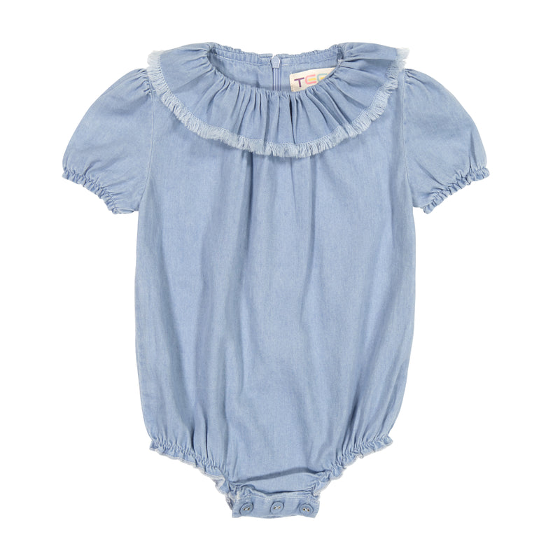 16-021 TEELA BABY FRINGE COLLAR ROMPER
