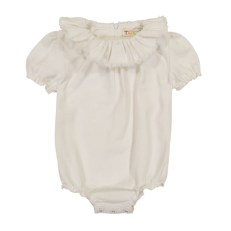 16-021 TEELA BABY FRINGE COLLAR ROMPER