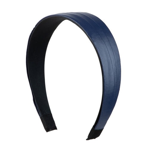 H1324 HEIRLOOMS LEATHER PLEATED HEADBAND