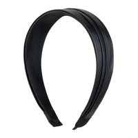 H1324 HEIRLOOMS LEATHER PLEATED HEADBAND