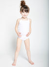 f203 feathers girls rib white vests