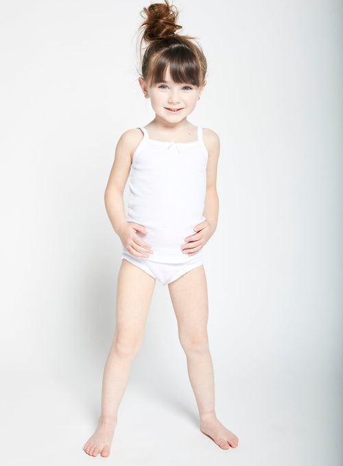 f103 feathers girls rib white briefs