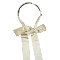 ARABELLE VELVET HEADBAND WITH SASH 2041