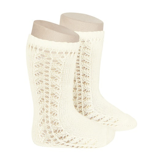 2592/2 condor side crochet knee sock