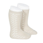 2592/2 condor side crochet knee sock