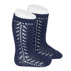 2592/2 condor side crochet knee sock